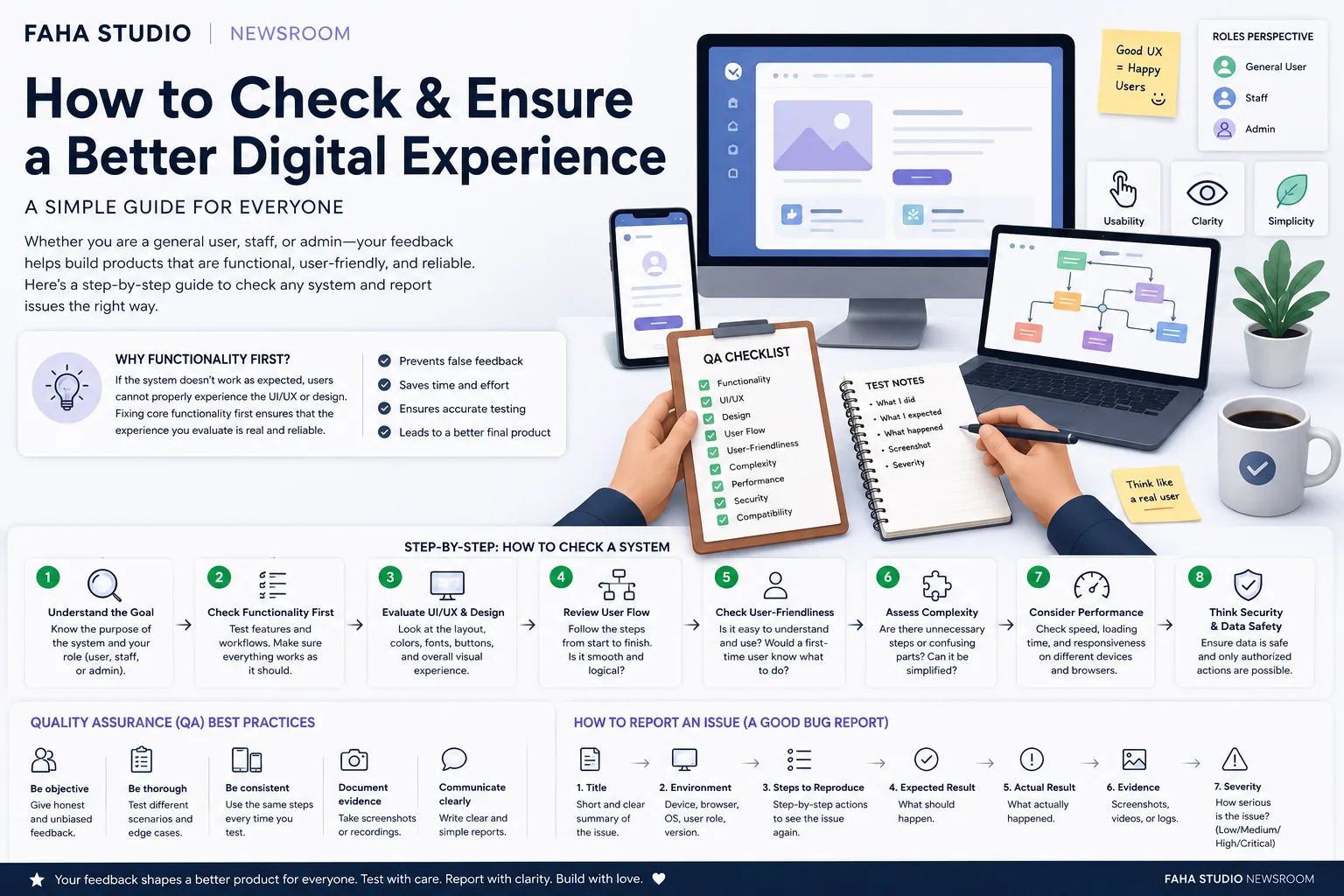 How to Check UI/UX, User Flow, Functionality, and QA Before Launch