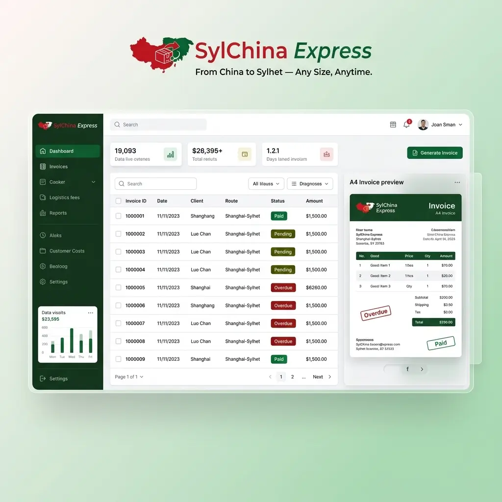 SylChina Express Invoice Generator - screenshot 1