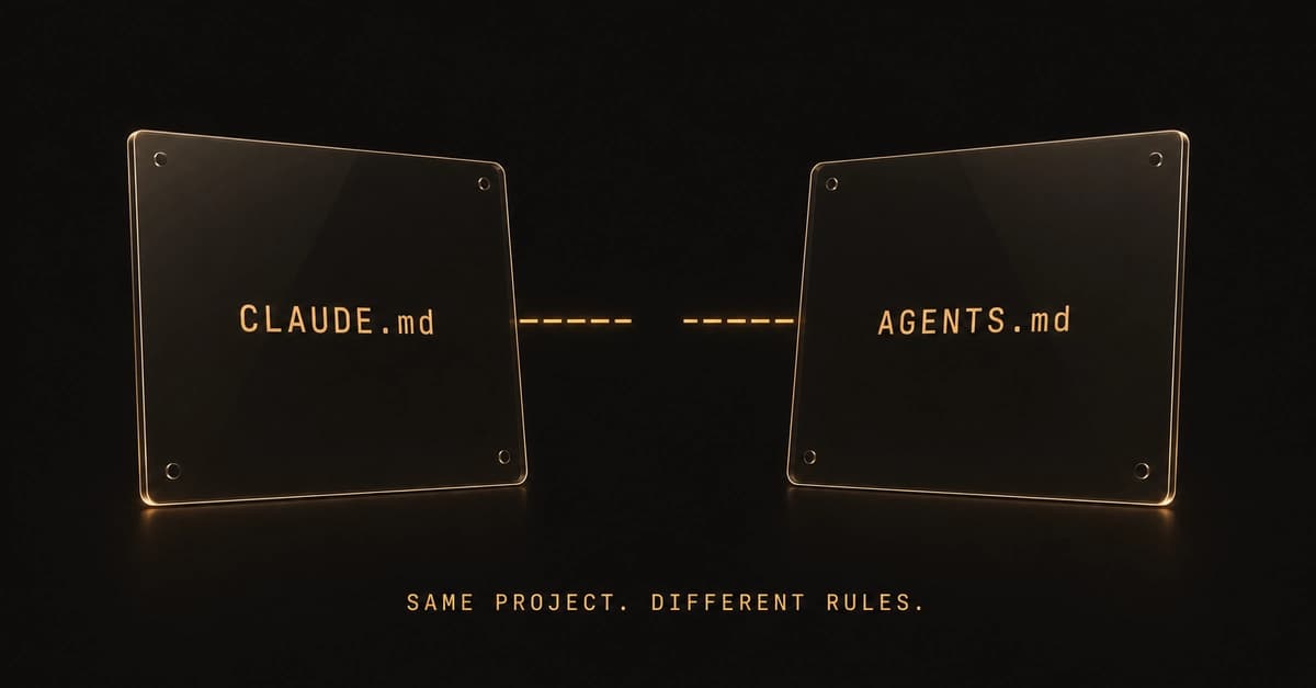 Featured image for: How to Avoid Maintaining Two Configuration Files: CLAUDE.md and AGENTS.md Best Practices